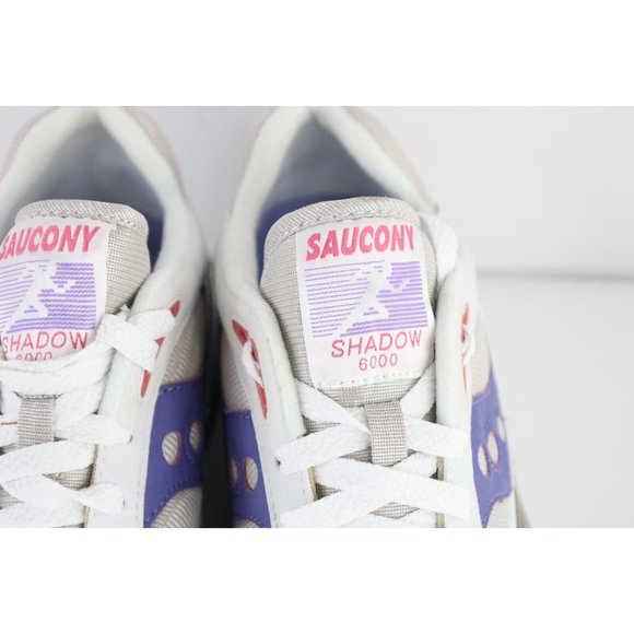 New Saucony Womens Size 9 Retro Shadow 6000 Running Jogging Shoes Gray Purple - Picture 3 of 12